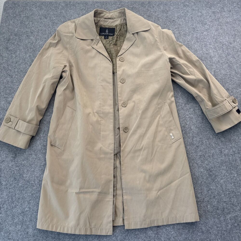Vintage London Fog Maincoats Trench Coat London Fog Khaki Coat Medium